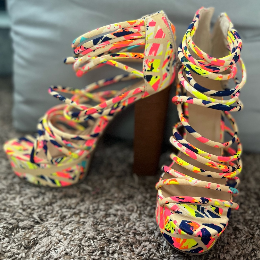 Multi-Colored Heel